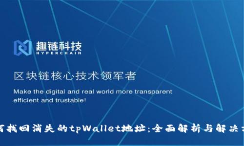 如何找回消失的tpWallet地址:全面解析与解决方案